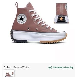 Converse platform . Women’s 7.5. Never worn